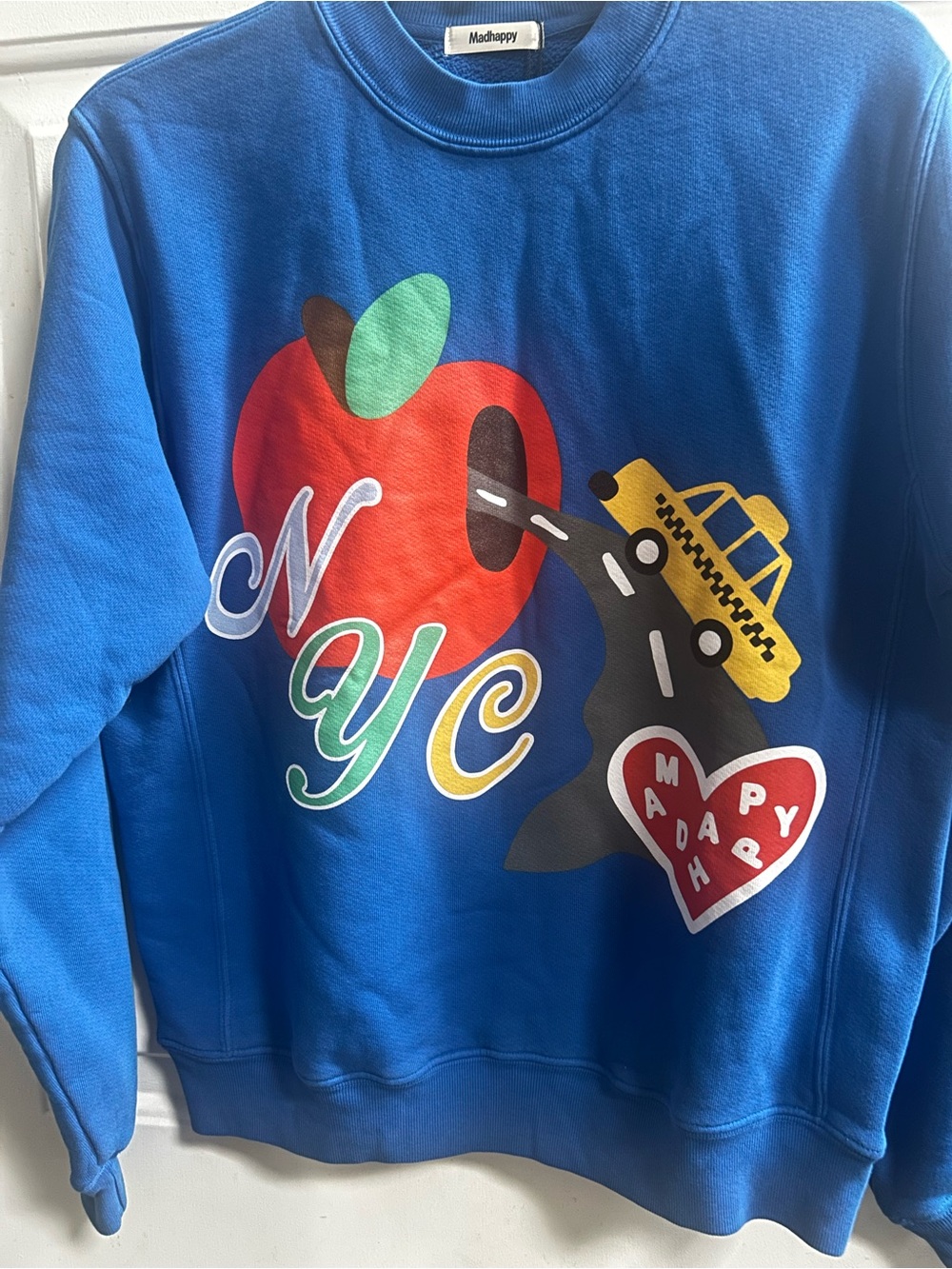 Madhappy unisex   NYC Exclusive Apple Graphic Crewneck Sweatshirt Sz XS